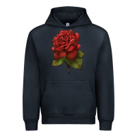 Navy Oklahoma Rose Illustrations Urban Hoodie - LillyAllenDesigns