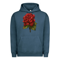 Pigment Midnight Navy Oklahoma Rose Illustrations Urban Hoodie - LillyAllenDesigns