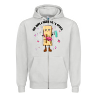 Dove Grey out here looking like a snack Zipper Hoodie - MaliasSmallBusiness