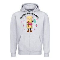 Heather Grey out here looking like a snack Zipper Hoodie - MaliasSmallBusiness