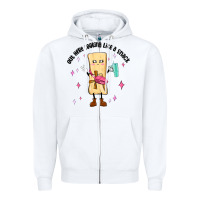 White out here looking like a snack Zipper Hoodie - MaliasSmallBusiness