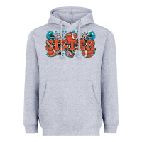 Heather Grey sister American football Heavyweight Hoodie - Zillion Design Studio