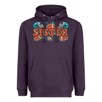 Plum sister American football Heavyweight Hoodie - Zillion Design Studio