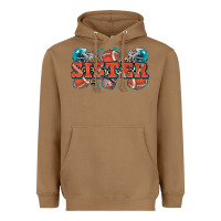 Toasted Coconut sister American football Heavyweight Hoodie - Zillion Design Studio