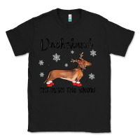 Black dachshund through the snow Classic Tee - MaliasSmallBusiness