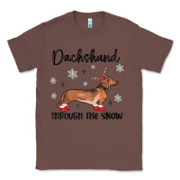 Chestnut dachshund through the snow Classic Tee - MaliasSmallBusiness