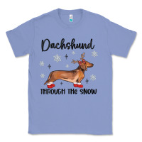 Colony Blue dachshund through the snow Classic Tee - MaliasSmallBusiness