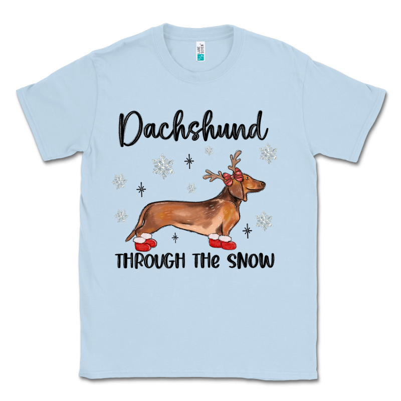 Dachshund Through The Snow Classic Tee by MaliasSmallBusiness | Teevron