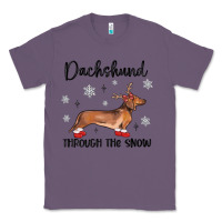 Lavender dachshund through the snow Classic Tee - MaliasSmallBusiness