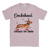 Lilac dachshund through the snow Classic Tee - MaliasSmallBusiness
