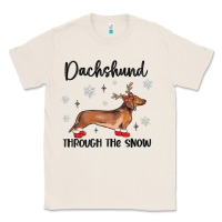 Natural dachshund through the snow Classic Tee - MaliasSmallBusiness