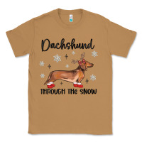 Toasted Coconut dachshund through the snow Classic Tee - MaliasSmallBusiness