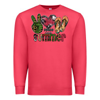 Cardinal peace love summer Premium Sweatshirt - SublimationCraftShop