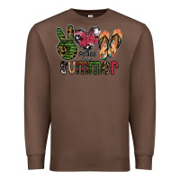 Chestnut peace love summer Premium Sweatshirt - SublimationCraftShop