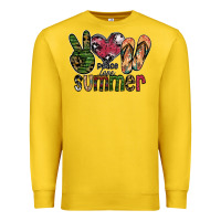 Lemon peace love summer Premium Sweatshirt - SublimationCraftShop