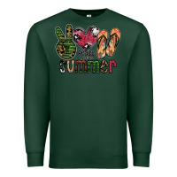 Sports Green peace love summer Premium Sweatshirt - SublimationCraftShop