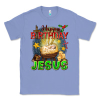 Colony Blue happy birthday jesus Classic Tee - FaDigitalArtStudio