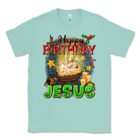 Seafoam happy birthday jesus Classic Tee - FaDigitalArtStudio