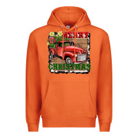 Carrot merry christmas with truck Premium Hoodie - AdoDesignShop