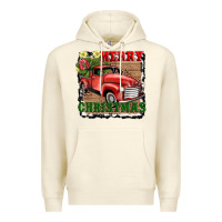 Sandshell merry christmas with truck Premium Hoodie - AdoDesignShop