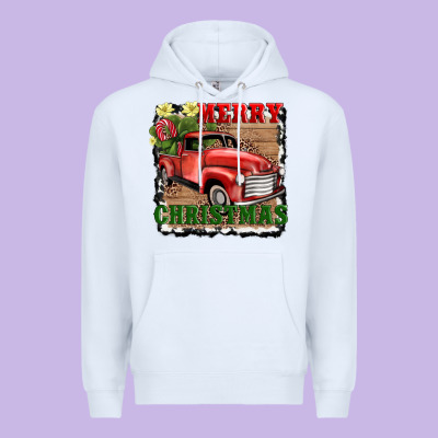 Merry Christmas With Truck Premium Hoodie Designed By Adodesignshop