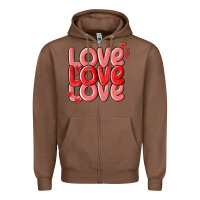 Chestnut love valentines day Zipper Hoodie - MaliasSmallBusiness