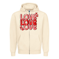 Sandshell love valentines day Zipper Hoodie - MaliasSmallBusiness