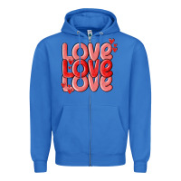 True Royal love valentines day Zipper Hoodie - MaliasSmallBusiness