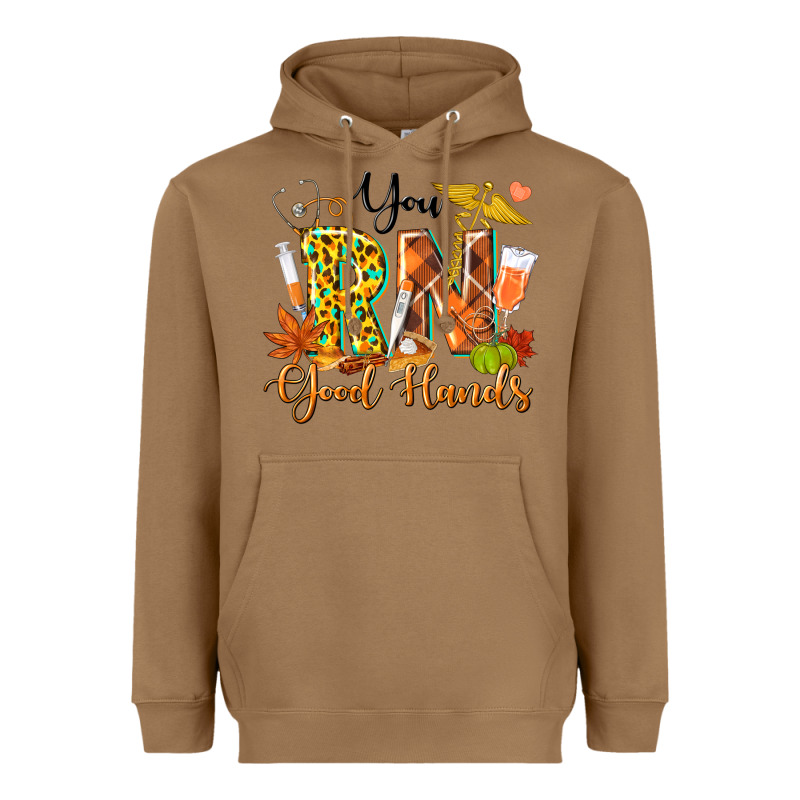 You Rn Good Hands Fall Heavyweight Hoodie by texasbilliewilder | Teevron