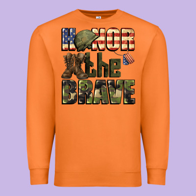 Honor The Brave 4th Of July Premium Sweatshirt Designed By Cowgirlartshop