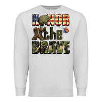 Dove Grey Honor the brave 4th of july Premium Sweatshirt - CowGirlArtShop