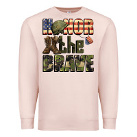 Pale Pink Honor the brave 4th of july Premium Sweatshirt - CowGirlArtShop
