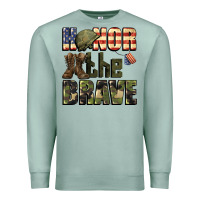 Seafoam Honor the brave 4th of july Premium Sweatshirt - CowGirlArtShop