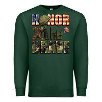 Sports Green Honor the brave 4th of july Premium Sweatshirt - CowGirlArtShop