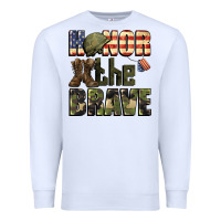 White Honor the brave 4th of july Premium Sweatshirt - CowGirlArtShop