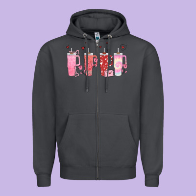 Zipper Hoodie obsessive cup disorder valentines day