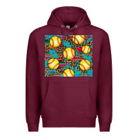 Burgundy softball Premium Hoodie - Artiststas