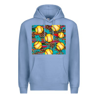 Colony Blue softball Premium Hoodie - Artiststas