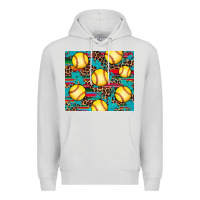 Dove Grey softball Premium Hoodie - Artiststas