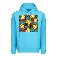 Ocean Blue softball Premium Hoodie - Artiststas