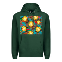 Sports Green softball Premium Hoodie - Artiststas