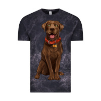Cloud Black chocolate lab labrador retriever Vintage Tee - Artiststas