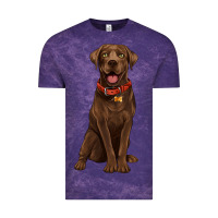 Cloud Purple chocolate lab labrador retriever Vintage Tee - Artiststas