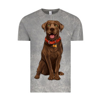 Cloud Rock chocolate lab labrador retriever Vintage Tee - Artiststas