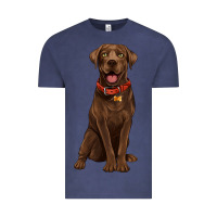 Vintage Denim chocolate lab labrador retriever Vintage Tee - Artiststas