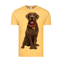 Vintage Mustard chocolate lab labrador retriever Vintage Tee - Artiststas