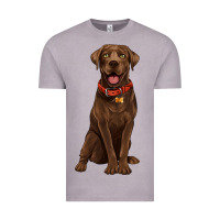 Vintage Zinc chocolate lab labrador retriever Vintage Tee - Artiststas