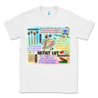 White artist life Classic Tee - MaliasSmallBusiness