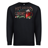 Black hot cocoa and christmas movies Premium Sweatshirt - CowhideDigitalArt