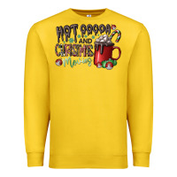 Lemon hot cocoa and christmas movies Premium Sweatshirt - CowhideDigitalArt